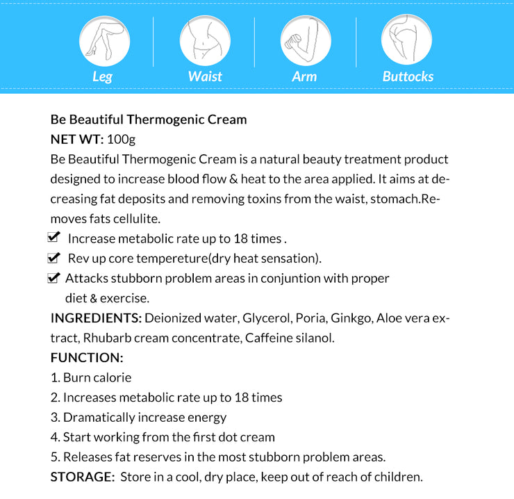 Hot & Beautiful Thermogenic cream