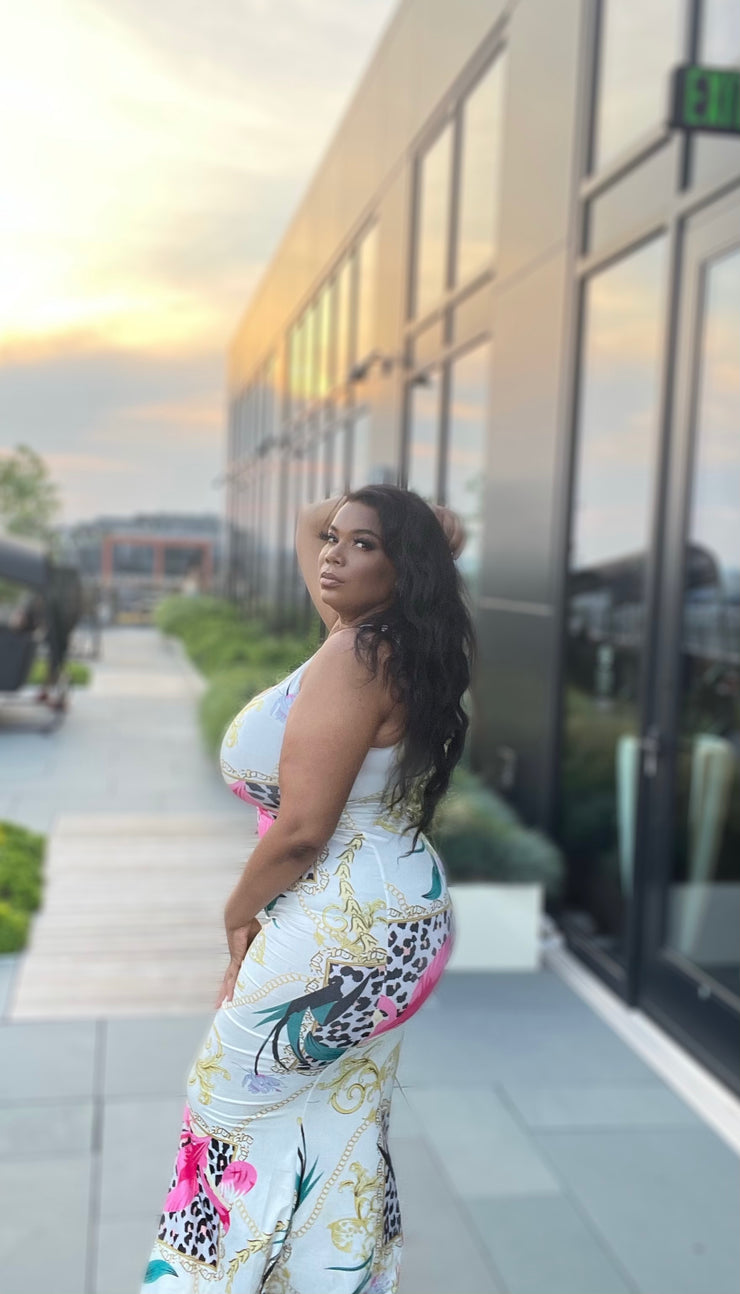Lioness sundress - white