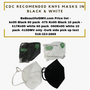 KN95 White Mask singles, 10 pack