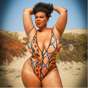 “It’s a Jungle” (2piece- 1piece with crop top)swimsuit