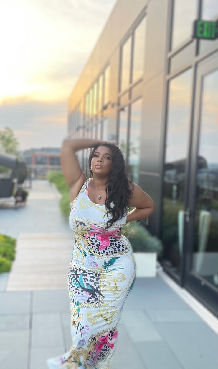 Lioness sundress - white
